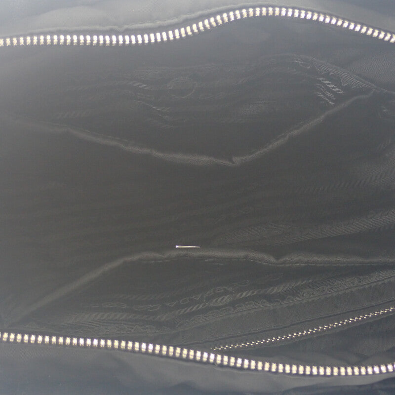 プラダ PRADA スモール パデット Re Nylon トートバッグ 1BG436 トートバッグ ２WAYバッグ ショルダーバッグ ナイロン ブラック シルバー金具 レディース【中古】【ABランク】