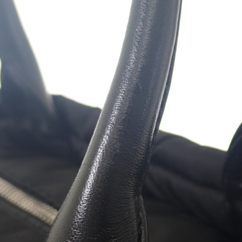 プラダ PRADA スモール パデット Re Nylon トートバッグ 1BG436 トートバッグ ２WAYバッグ ショルダーバッグ ナイロン ブラック シルバー金具 レディース【中古】【ABランク】