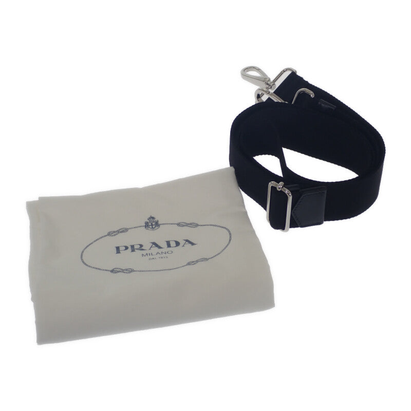 プラダ PRADA スモール パデット Re Nylon トートバッグ 1BG436 トートバッグ ２WAYバッグ ショルダーバッグ ナイロン ブラック シルバー金具 レディース【中古】【ABランク】