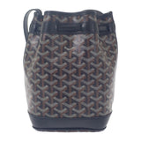 ゴヤール GOYARD プティフロ バケットバッグ ヘリンボーン PEFLOTPMLTY01CL01P ショルダーバッグ レザー コーティングキャンバス ブラック ブラウン レディース【中古】【Aランク】