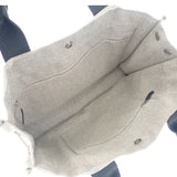 エルメス HERMES サックアーネMM トートバッグ トワルアッシュ レザー グレー ブラック レディース メンズ【中古】【Aランク】