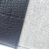 エルメス HERMES サックアーネMM トートバッグ トワルアッシュ レザー グレー ブラック レディース メンズ【中古】【Aランク】