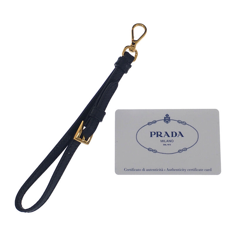 プラダ PRADA スモールナイロンポーチ 1NE005 ポーチ ナイロン ブラック ゴールド金具 レディース メンズ【中古】【Aランク】