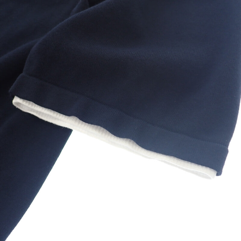 Louis Vuitton LOUIS VUITTON Embroidered Short-Sleeve XL 1AHUJK Polo Shirt Cotton Black Men's [Used] [AB Rank]