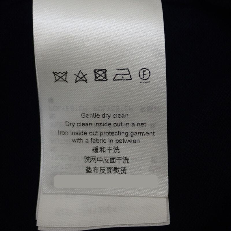 ルイヴィトン LOUIS VUITTON エンブロイダードショートスリーブ XL 1AHUJK ポロシャツ コットン ブラック メンズ【中古】【ABランク】