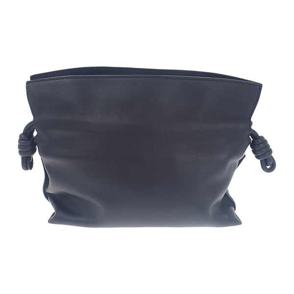 ロエベ LOEWE フラメンコクラッチミニ A411FC2X73 ショルダーバッグ カーフ ブラック ゴールド金具 レディース【中古】【Aランク】