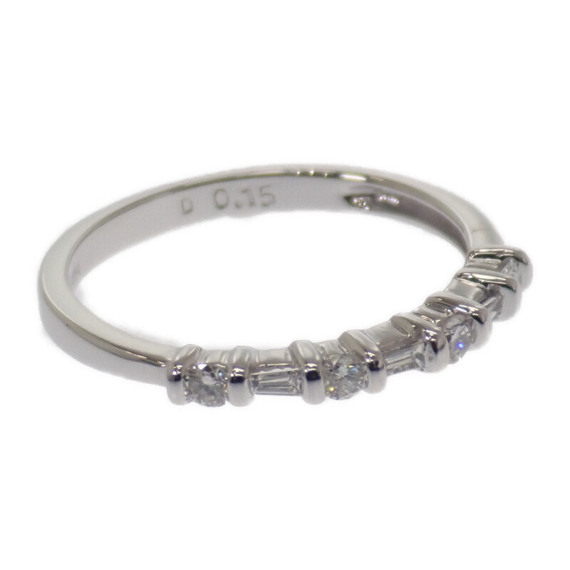 デザインジュエリー 9号 リング K14ホワイトゴールド ダイヤモンド レディース【中古】【Aランク】