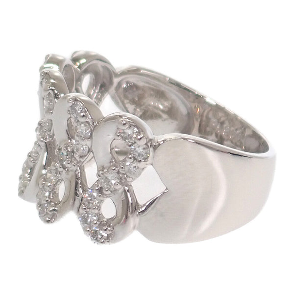 デザインジュエリー 13号 リング Pt900プラチナ ダイヤモンド レディース【中古】【Aランク】