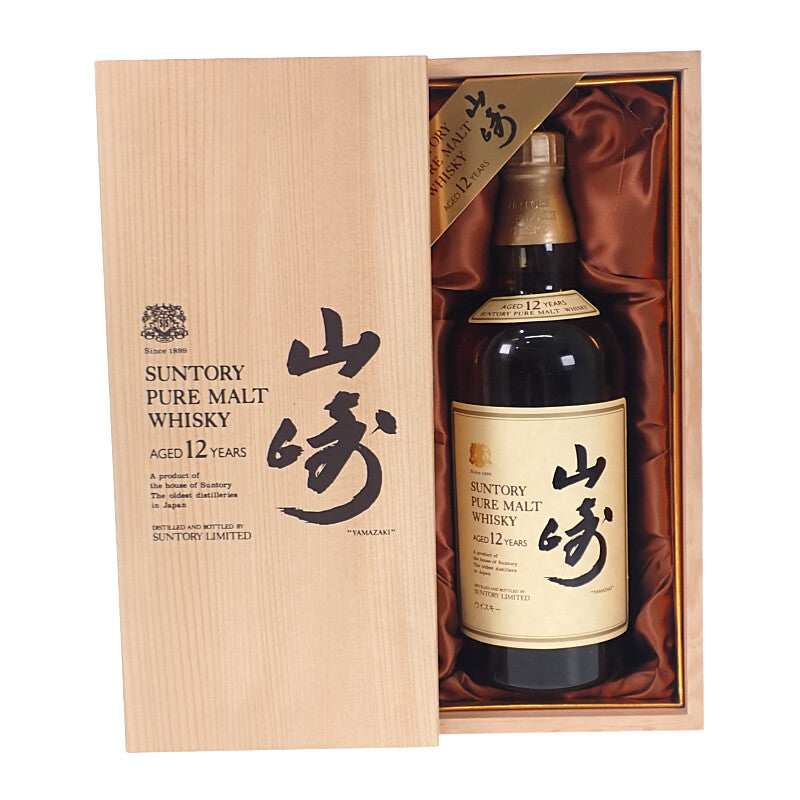 SUNTORY サントリー 山崎12年 向獅子ラベル ピュアモルト お酒 アルコール 43% 750ml 未開栓 ウイスキー【中古】【Sランク】