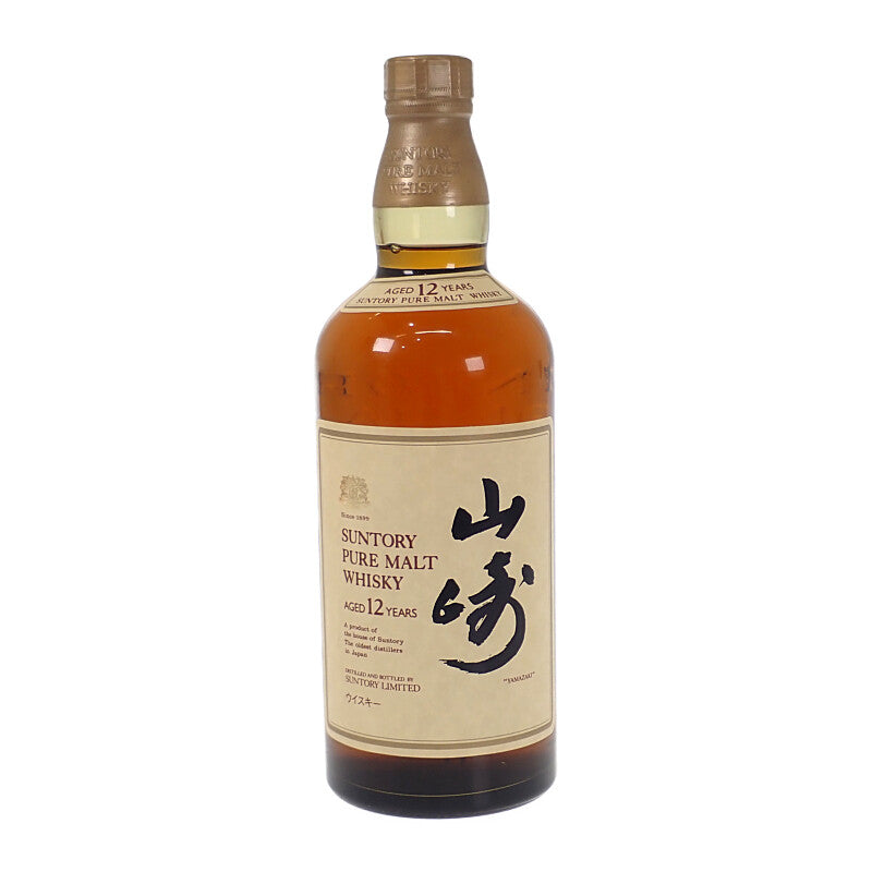SUNTORY サントリー 山崎12年 向獅子ラベル ピュアモルト お酒 アルコール 43% 750ml 未開栓 ウイスキー【中古】【Sランク】