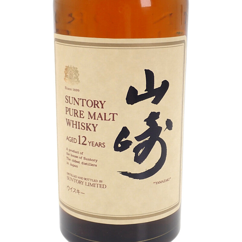 ウイスキー 山崎12年 ピュアモルト 向獅子 750ml 木箱付 サントリー 山崎 12年 ピュアモルト 向獅子 金枠 木箱 - 国内最大級お酒専門の競売