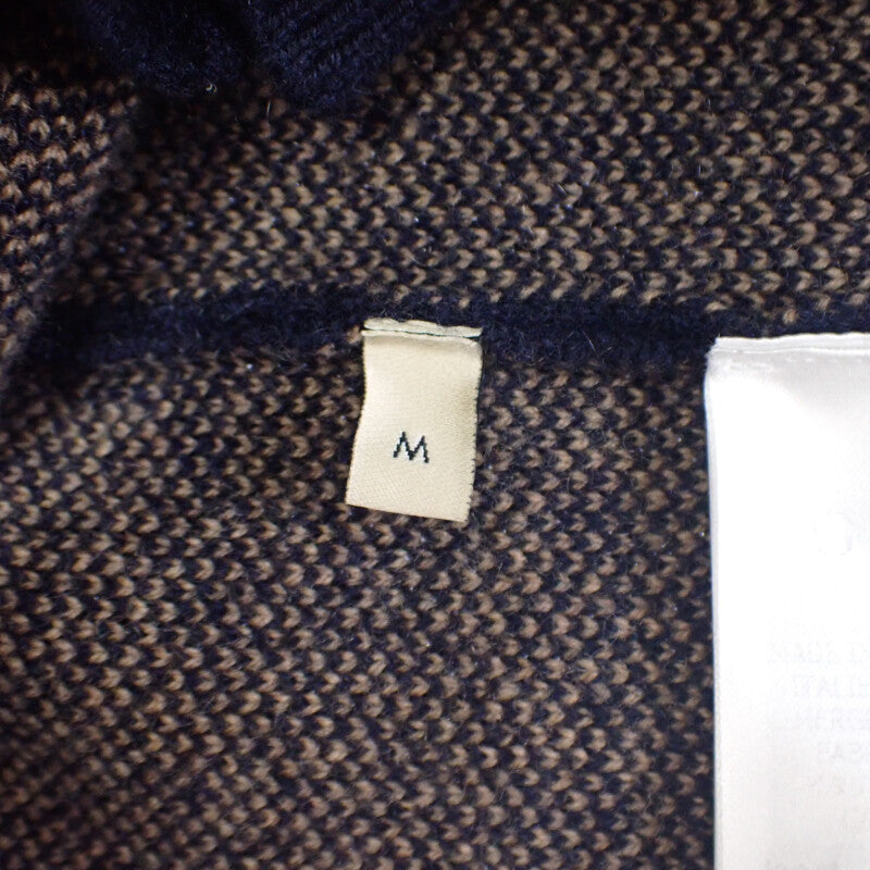 グッチ GUCCI GGニット M 660285_XKB3T_4037 カーディガン カシミヤ ネイビー メンズ【中古】【ABランク】