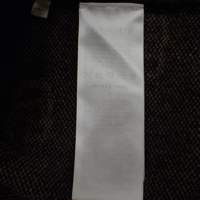 グッチ GUCCI GGニット M 660285_XKB3T_4037 カーディガン カシミヤ ネイビー メンズ【中古】【ABランク】