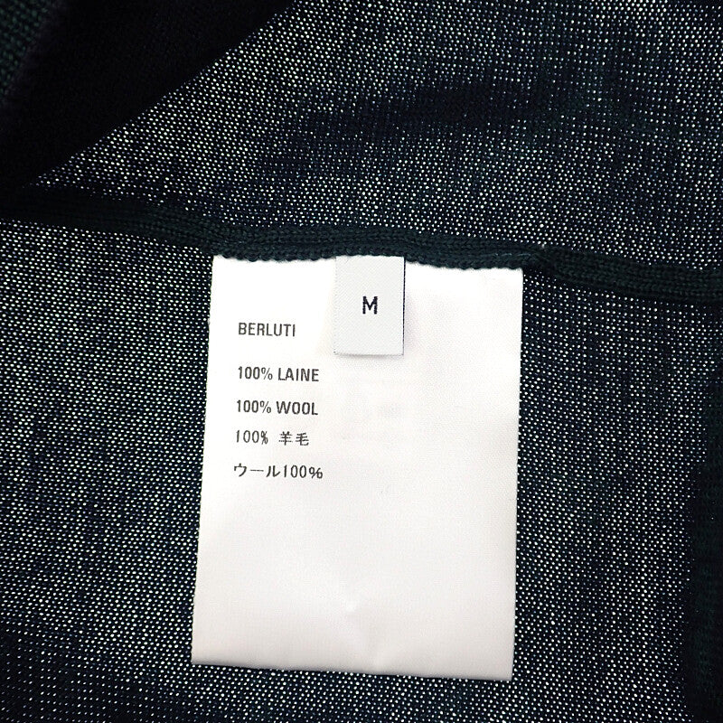 ベルルッティ Berluti スクリット クルーネック M R24KRL142-001 セーター ウール グリーン メンズ【中古】【Aランク】