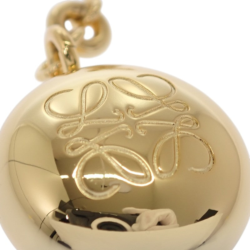 ロエベ LOEWE ぺブル キーリング C621232XFR キーホルダー メタル ゴールド レディース【中古】【Aランク】