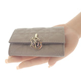 クリスチャンディオール Christian Dior Glycine ウォレット S0966ONMJ_M30G コインケース ラムスキン ベージュ ゴールド金具 レディース【中古】【Aランク】