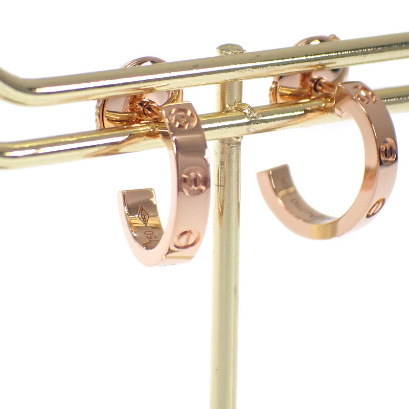 カルティエ CARTIER Love フープイヤリング B8029000 ピアス K18ピンクゴールド レディース【中古】【Aランク】
