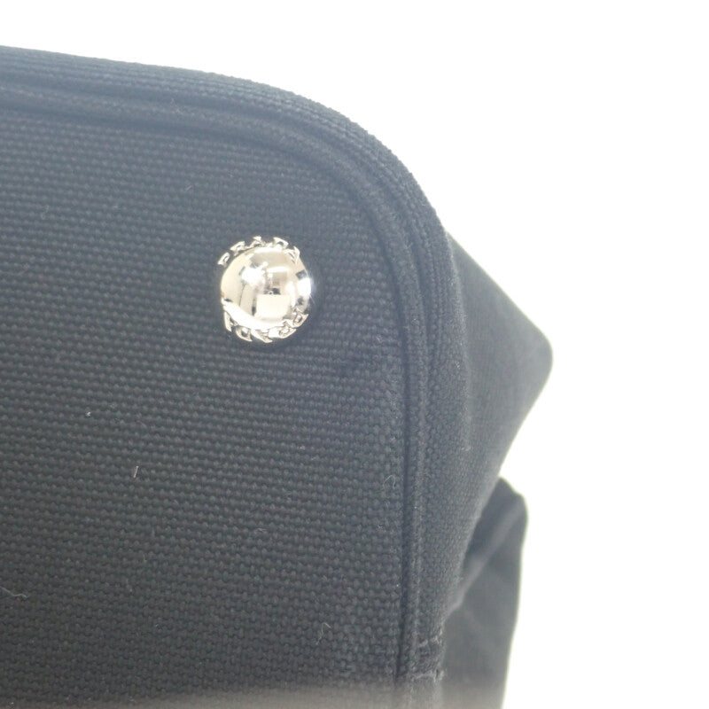 プラダ PRADA パニエ 1BA212_2DID_F0B7K_V_POO ハンドバッグ キャンバス レザー ブラック ブラウン レディース【中古】【Aランク】