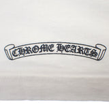 クロムハーツ CHROME HEARTS ダガー アイチャート M 半袖Ｔシャツ コットン ホワイト メンズ【中古】【ABランク】