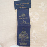 ルイヴィトン LOUIS VUITTON ショール・モノグラム・ネオデニム M76068 モノグラム スカーフ シルク ウール ベージュ レディース ユニセックス【中古】【Aランク】