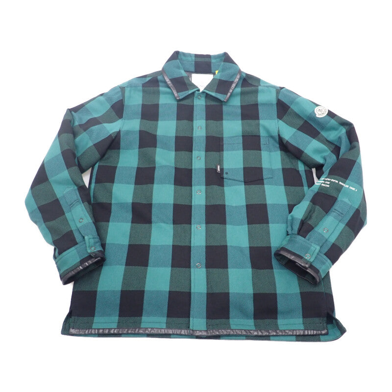 モンクレール MONCLER フラグメント Simmon チェックダウンシャツ