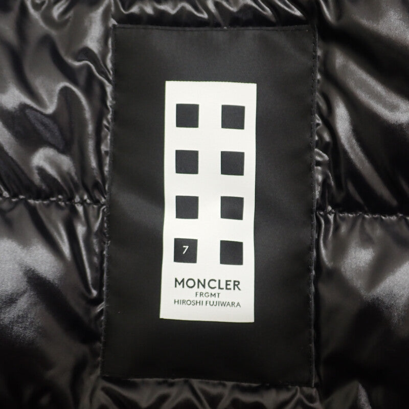 モンクレール MONCLER フラグメント Simmon チェックダウンシャツ FRAGMENT DESIGN 2 H209U1A00009 M2316 長袖シャツ コットン ナイロン ダウン グリーン メンズ【中古】【Aランク】