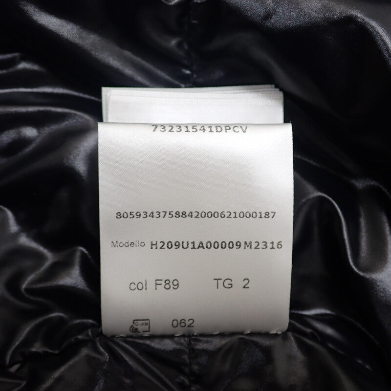 モンクレール MONCLER フラグメント Simmon チェックダウンシャツ FRAGMENT DESIGN 2 H209U1A00009 M2316 長袖シャツ コットン ナイロン ダウン グリーン メンズ【中古】【Aランク】