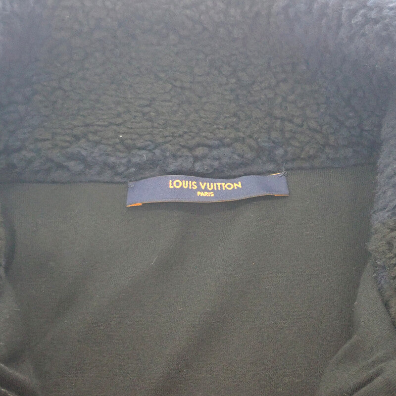 ルイヴィトン LOUIS VUITTON ダミエボアフリース XL その他アウター ポリエステル ネイビー メンズ【中古】【ABランク】