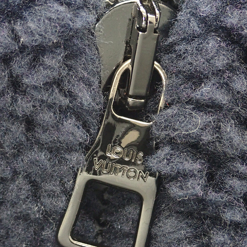 ルイヴィトン LOUIS VUITTON ダミエボアフリース XL その他アウター ポリエステル ネイビー メンズ【中古】【ABランク】