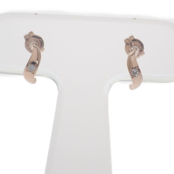 ヨンドシー 4℃ ダイヤ ピアス K18ピンクゴールド レディース【中古】【Aランク】