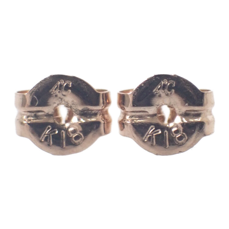 ヨンドシー 4℃ ダイヤ ピアス K18ピンクゴールド レディース【中古】【Aランク】