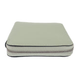 エルメス HERMES アザップ シルクインコンパクト W刻印 コインケース ヴォーエプソン シルク ヴェールフィズ グリメイヤー シルバー金具 レディース メンズ【中古】【Aランク】