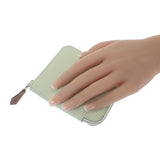 エルメス HERMES アザップ シルクインコンパクト W刻印 コインケース ヴォーエプソン シルク ヴェールフィズ グリメイヤー シルバー金具 レディース メンズ【中古】【Aランク】