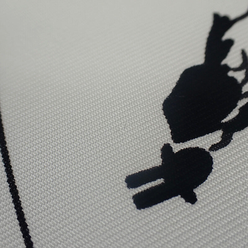 エルメス HERMES カレ90 Ex-Libris エクスリブリス スカーフ シルク ホワイト ブラック レディース メンズ【中古】【Aランク】