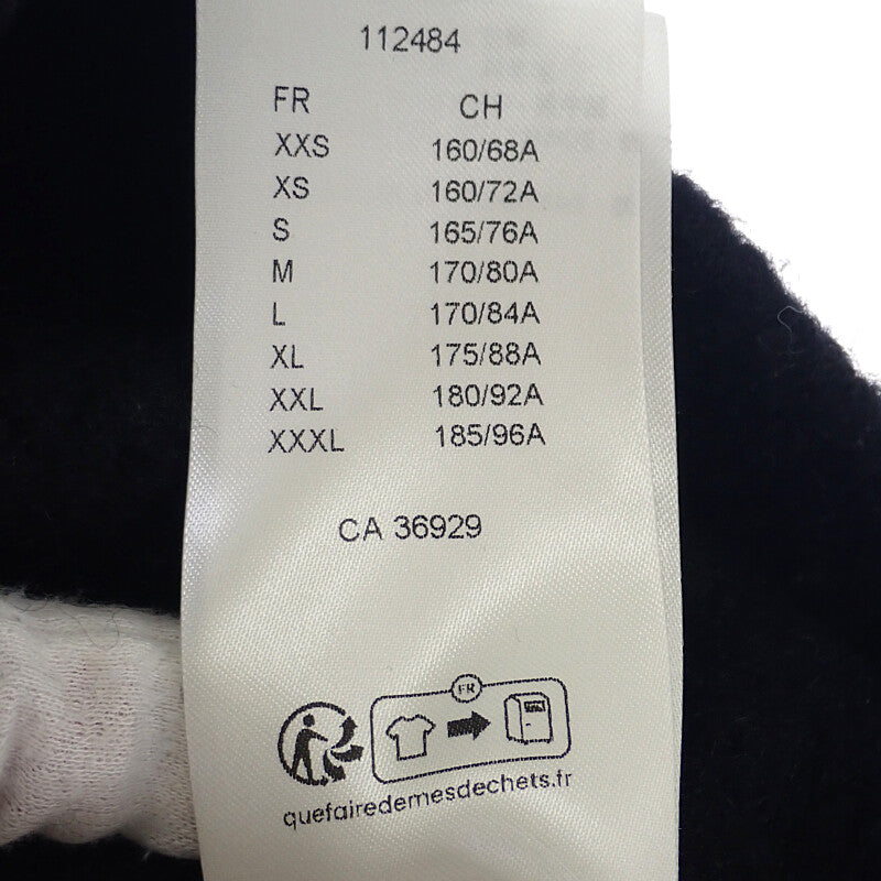 ルイヴィトン LOUIS VUITTON LV ウールブレンドクルーネック M 1AF336 長袖Ｔシャツ ウール ナイロン ヤク ブラック メンズ【中古】【ABランク】