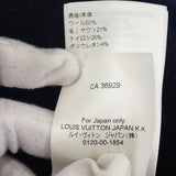 ルイヴィトン LOUIS VUITTON LV ウールブレンドクルーネック M 1AF336 長袖Ｔシャツ ウール ナイロン ヤク ブラック メンズ【中古】【ABランク】