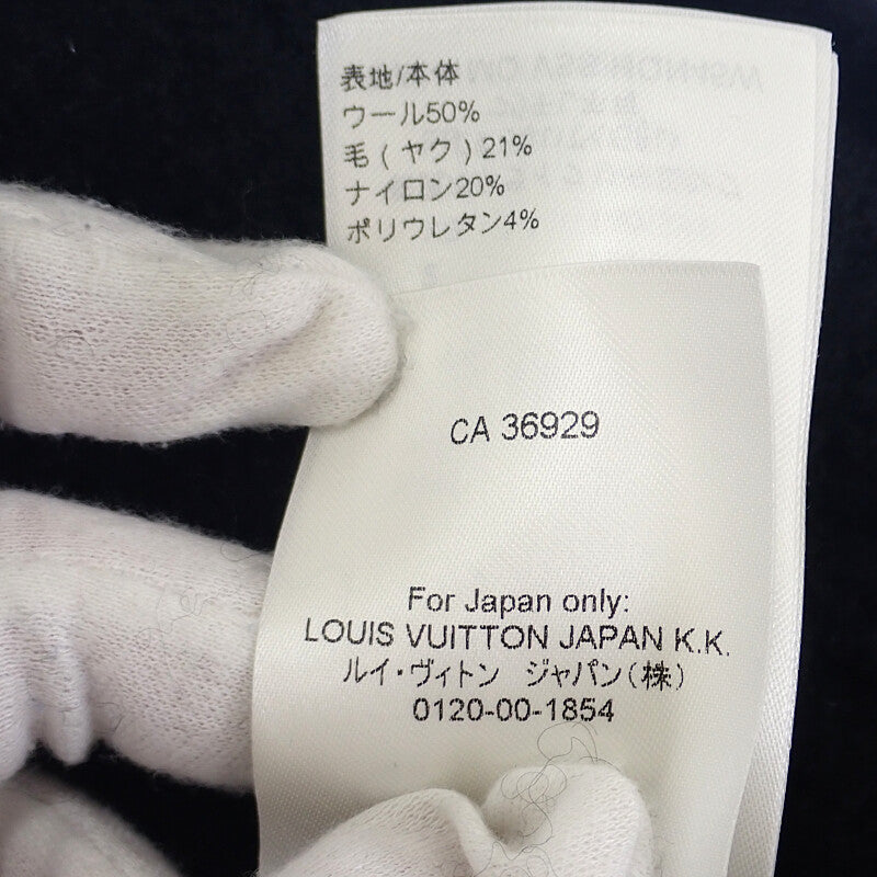 ルイヴィトン LOUIS VUITTON LV ウールブレンドクルーネック M 1AF336 長袖Ｔシャツ ウール ナイロン ヤク ブラック メンズ【中古】【ABランク】
