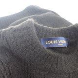 ルイヴィトン LOUIS VUITTON LV ウールブレンドクルーネック M 1AF336 長袖Ｔシャツ ウール ナイロン ヤク ブラック メンズ【中古】【ABランク】