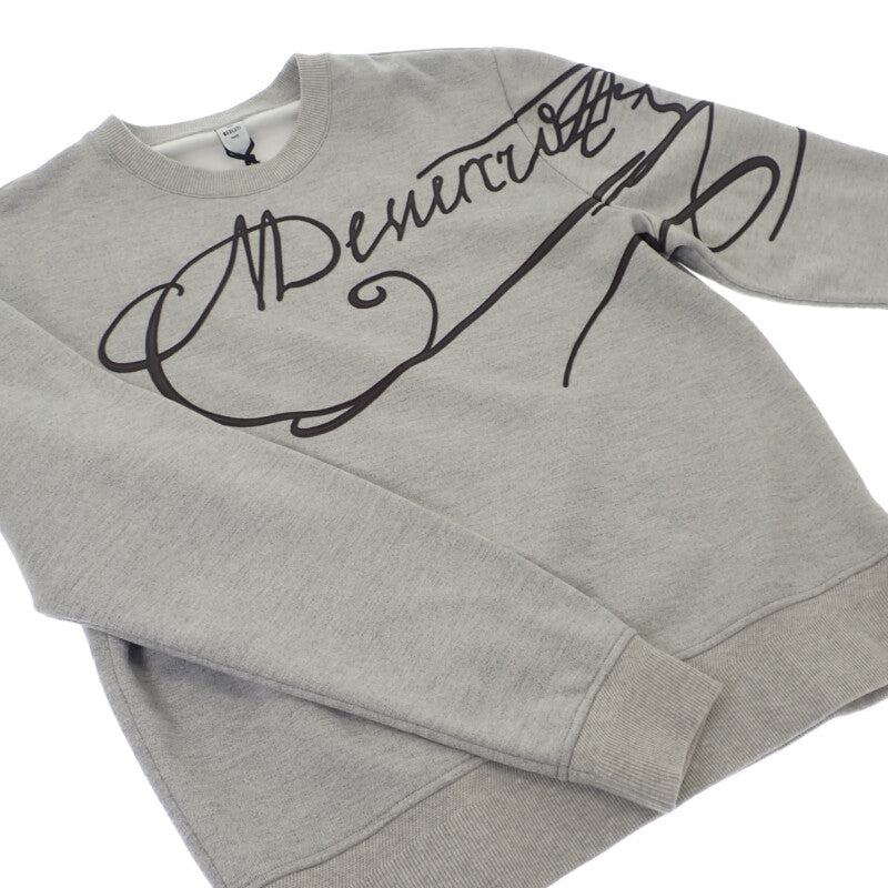 ベルルッティ Berluti レザースクリット M R25JRL81 スウェット コットン グレー メンズ【中古】【Aランク】