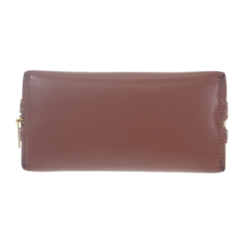 セリーヌ CELINE チェーン付きクラッチキュイル 10E383DR8.04LU ショルダーバッグ カーフ タン ブラウン 茶色 ゴールド金具 レディース【中古】【Aランク】 セリーヌ CELINE チェーン付きクラッチキュイル 10E383DR8.04LU