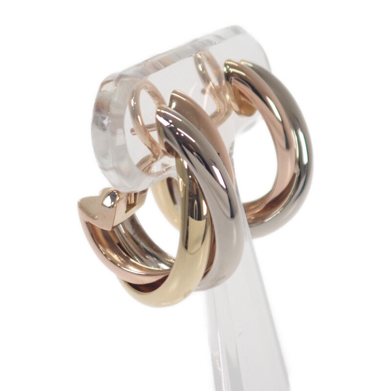 カルティエ CARTIER トリニティ ピアス K18イエローゴールド K18ピンクゴールド K18ホワイトゴールド レディース【中古】【Aランク】