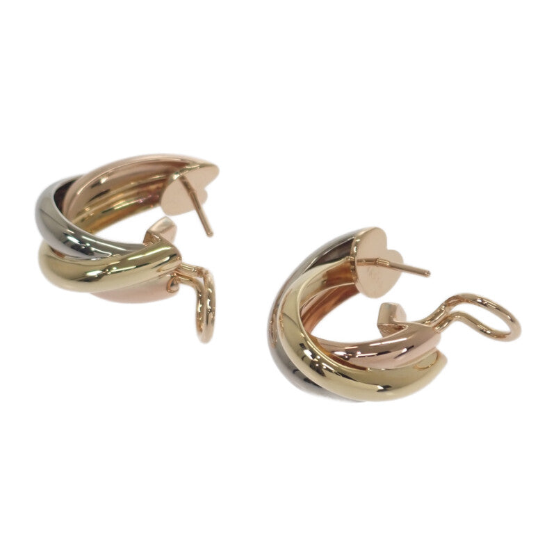 カルティエ CARTIER トリニティ ピアス K18イエローゴールド K18ピンクゴールド K18ホワイトゴールド レディース【中古】【Aランク】