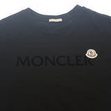 モンクレール MONCLER ロゴ M I10918C00064_8390T 半袖Ｔシャツ コットン ブラック メンズ【中古】【Aランク】