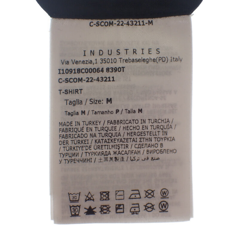 モンクレール MONCLER ロゴ M I10918C00064_8390T 半袖Ｔシャツ コットン ブラック メンズ【中古】【Aランク】