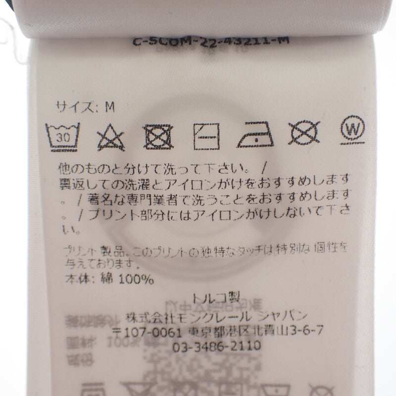 モンクレール MONCLER ロゴ M I10918C00064_8390T 半袖Ｔシャツ コットン ブラック メンズ【中古】【Aランク】