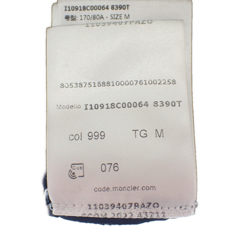 モンクレール MONCLER ロゴ M I10918C00064_8390T 半袖Ｔシャツ コットン ブラック メンズ【中古】【Aランク】