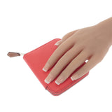 エルメス HERMES アザップ シルクイン コンパクト コインケース ヴォーエプソン シルク ローズテキサス ブルーゼリージュ レッド シルバー金具 レディース【中古】【Aランク】