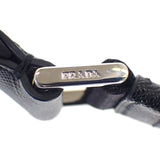 プラダ PRADA サフィアーノレザー 2VH128_2DMH_F0002 ショルダーバッグ ナイロン ブラック シルバー金具 メンズ レディース【中古】【Aランク】