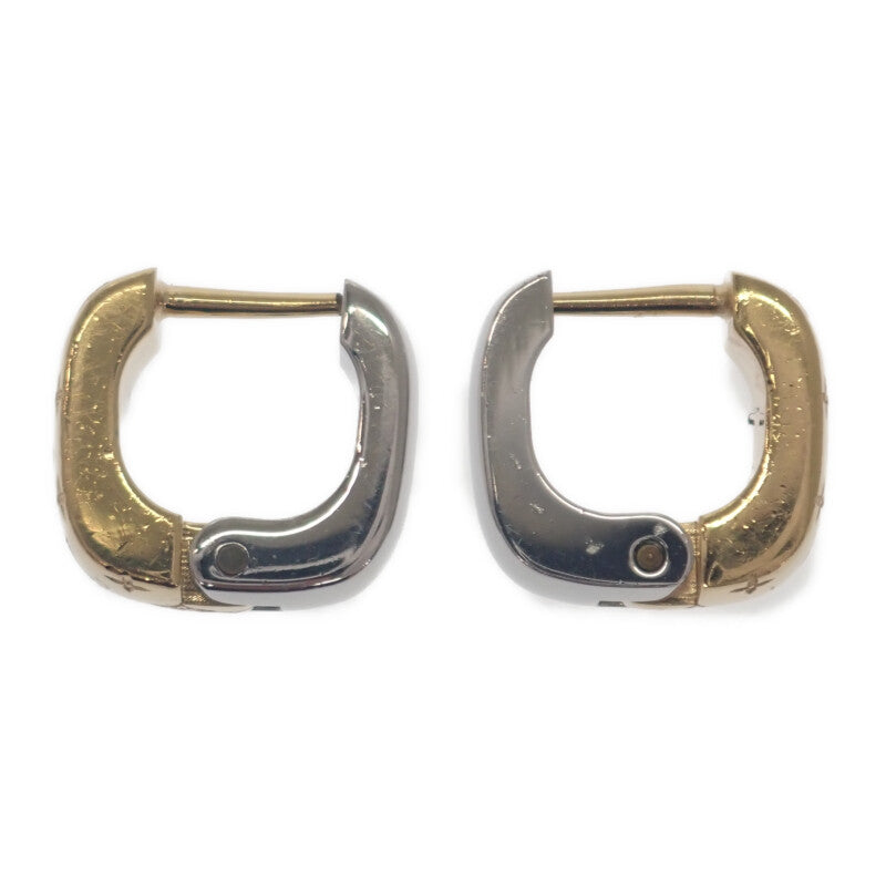 ルイヴィトン LOUIS VUITTON ブックレドレイユ ナノグラム GP M00397 ピアス メタル ゴールド シルバー レディース【中古】【ABランク】