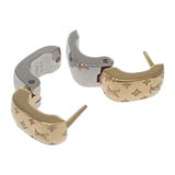 ルイヴィトン LOUIS VUITTON ブックレドレイユ ナノグラム GP M00397 ピアス メタル ゴールド シルバー レディース【中古】【ABランク】